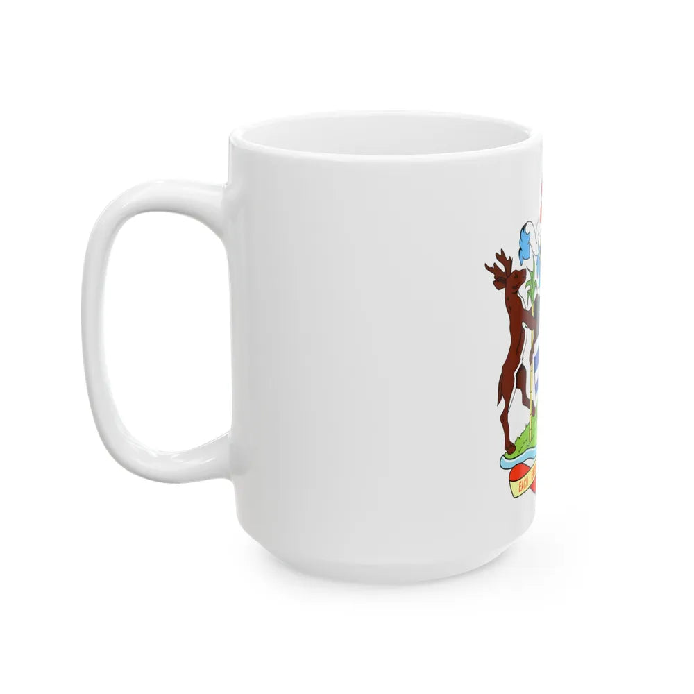 Coat of arms of Antigua and Barbuda - White Coffee Mug-Go Mug Yourself