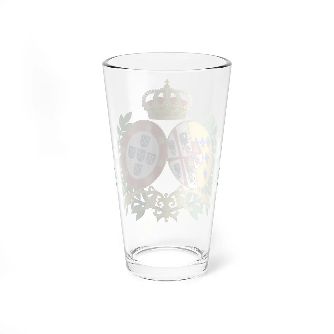 Coat of Arms of Antonia of Braganza 1862-1959 (Portugal) (Coat of Arms) Pint Glass 16oz - Go Mug Yourself