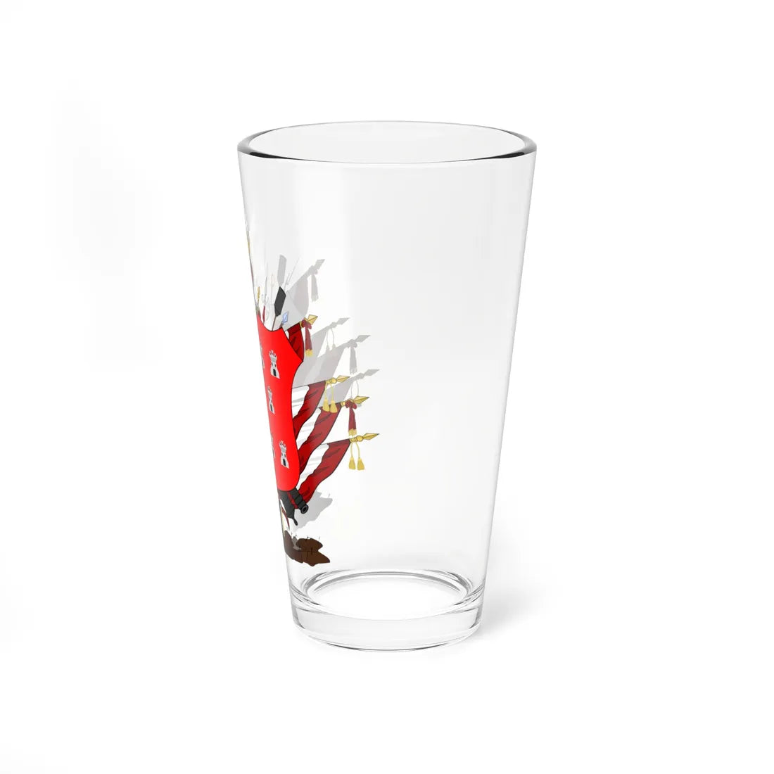 Coat of Arms of Antonio Olaguer Feliu Viceroy of the Rio de la Plata (Equatorial Guinea) (Coat of Arms) Pint Glass 16oz - Go Mug Yourself
