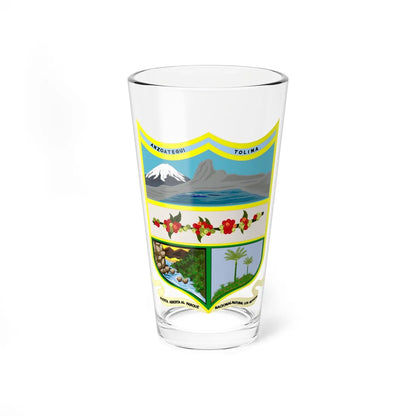 Coat of Arms of Anzoátegui Tolima (Colombia) (Coat of Arms) Pint Glass 16oz 16oz - Go Mug Yourself
