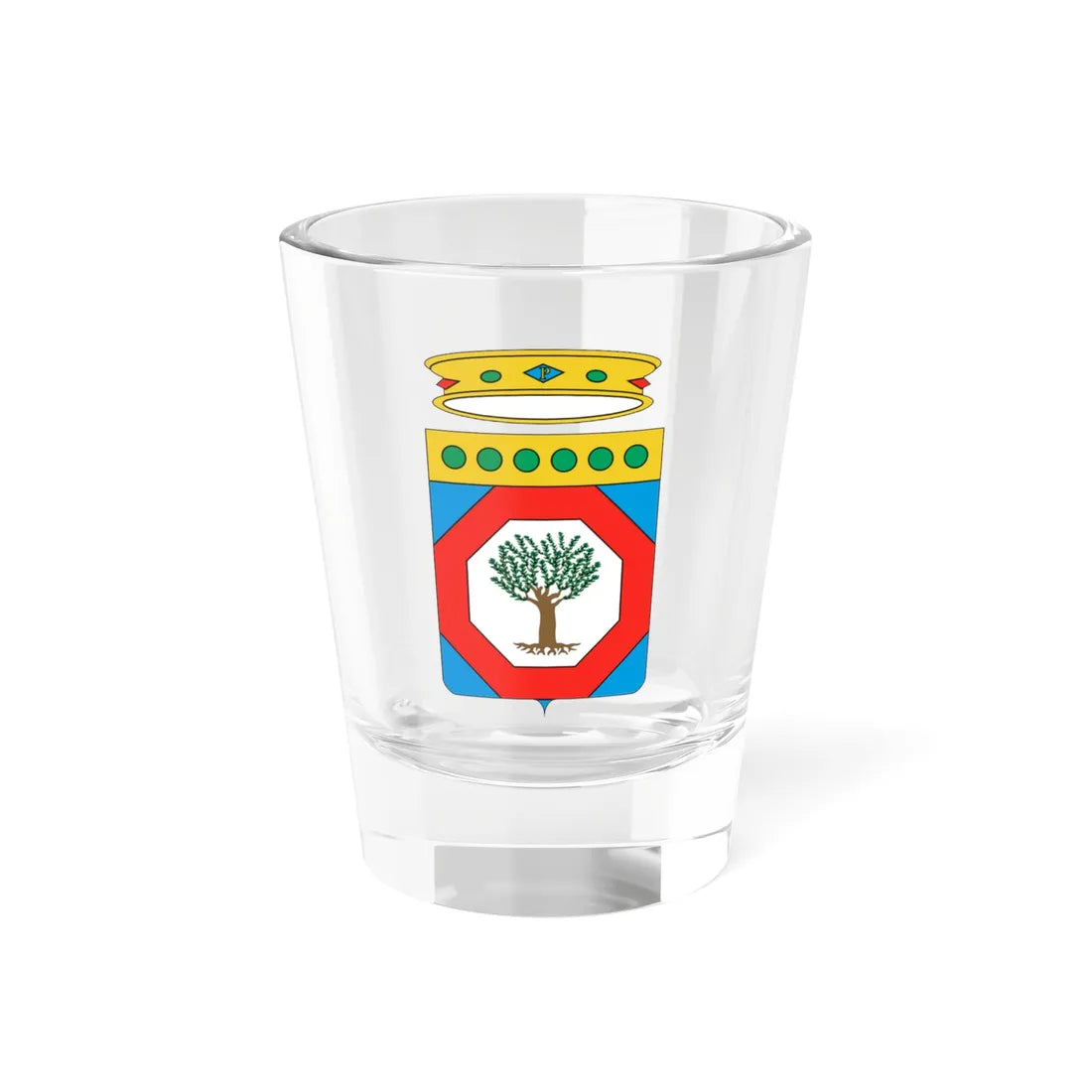 Coat of Arms of Apulia (Italy) (Coat of Arms) Shot Glass 1.5oz 1.5oz - Go Mug Yourself