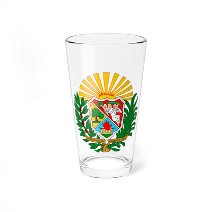 Coat of Arms of Aragua (Venezuela) (Coat of Arms) Pint Glass 16oz - Go Mug Yourself