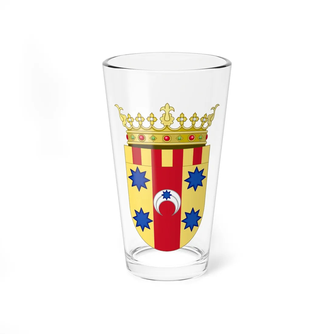 Coat of Arms of Aranda Comarca (Spain) (Coat of Arms) Pint Glass 16oz 16oz - Go Mug Yourself