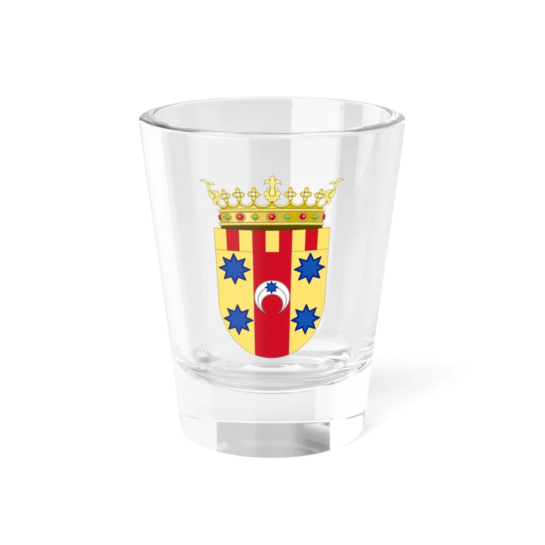 Coat of Arms of Aranda Comarca (Spain) (Coat of Arms) Shot Glass 1.5oz 1.5oz - Go Mug Yourself