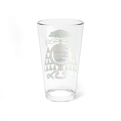Coat of Arms of Archbishop Juan Francisco Aragone Order of Isabella the Catholic (Spain) (Coat of Arms) Pint Glass 16oz - Go Mug Yourself