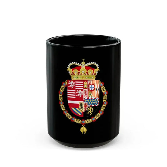 Coat of Arms of Archduke Albert of Austria as Governor-Monarch of the Low Countries - Black Coffee Mug 15oz - Go Mug Yourself