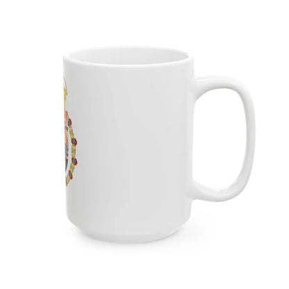 Coat of Arms of Archduke Albert of Austria as Governor-Monarch of the Low Countries - White Coffee Mug-Go Mug Yourself