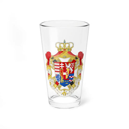 Coat of Arms of Archduke Albrecht Duke of Teschen (Austria) (Coat of Arms) Pint Glass 16oz 16oz - Go Mug Yourself