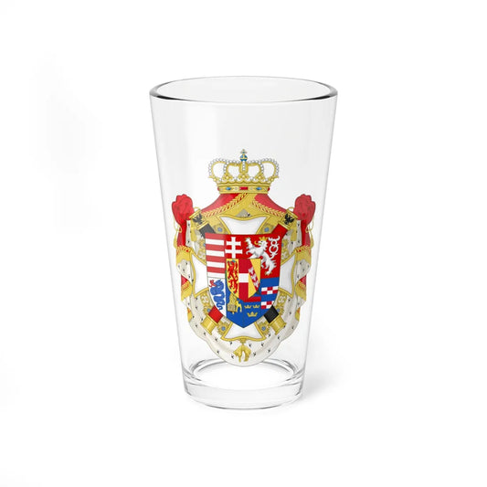Coat of Arms of Archduke Albrecht Duke of Teschen (Austria) (Coat of Arms) Pint Glass 16oz 16oz - Go Mug Yourself