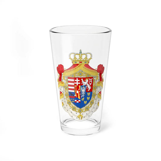 Coat of Arms of Archduke Franz Ferdinand of Austria (Austria) (Coat of Arms) Pint Glass 16oz 16oz - Go Mug Yourself