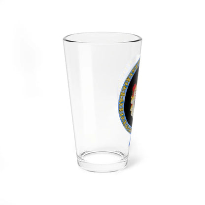 Coat of Arms of Archduke Franz Ferdinand of Austria Order of the Elephant Variant (Denmark) (Coat of Arms) Pint Glass 16oz - Go Mug Yourself