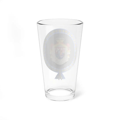 Coat of Arms of Archduke Franz Ferdinand of Austria Order of the Elephant Variant (Denmark) (Coat of Arms) Pint Glass 16oz - Go Mug Yourself