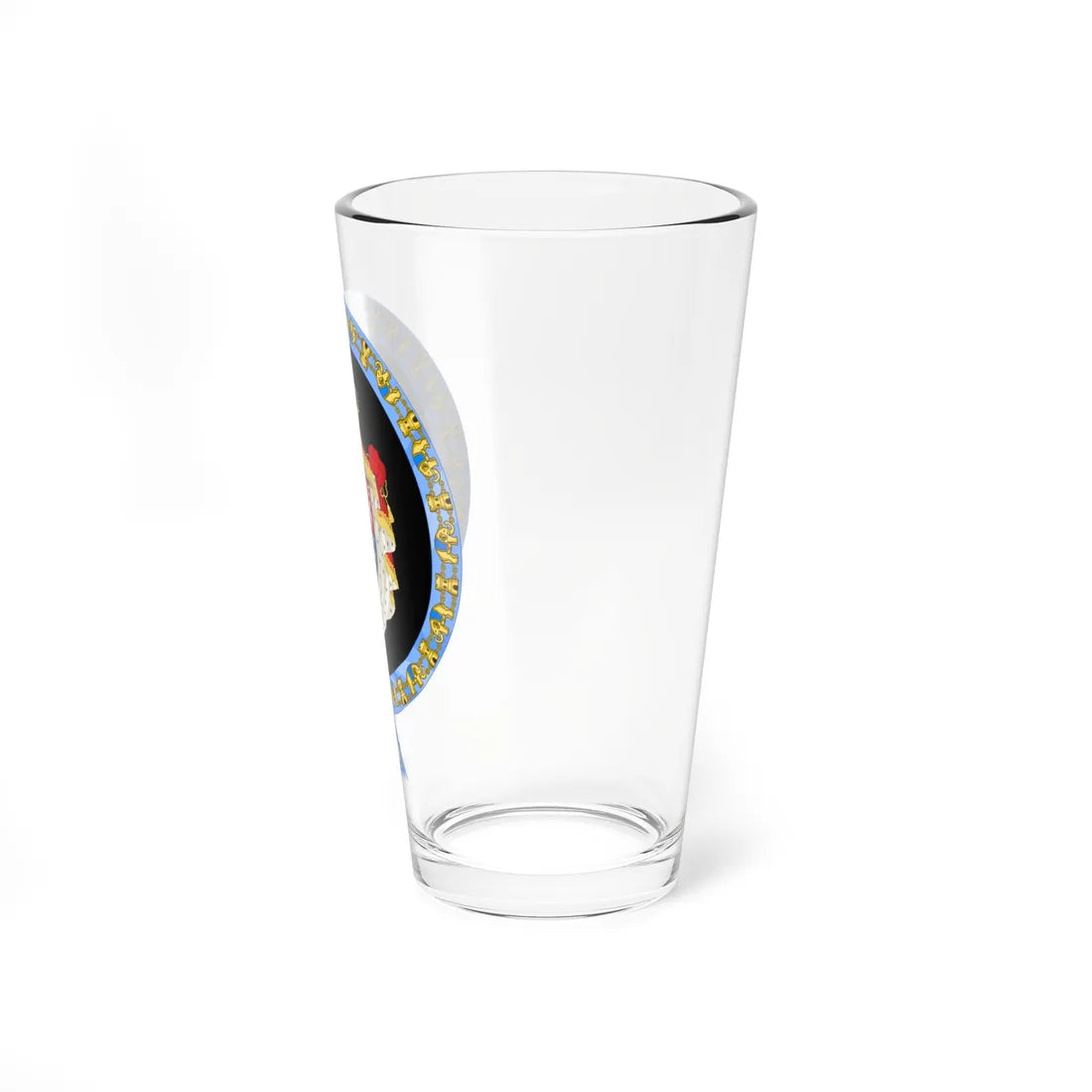 Coat of Arms of Archduke Franz Ferdinand of Austria Order of the Elephant Variant (Denmark) (Coat of Arms) Pint Glass 16oz - Go Mug Yourself