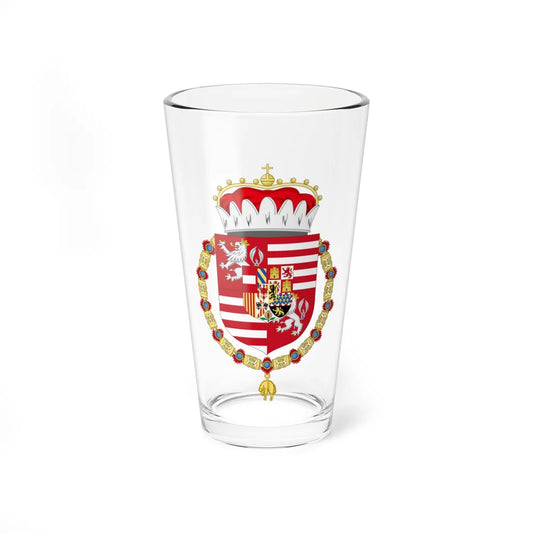 Coat of Arms of Archduke Maximilian of Austria 1527-1576 (Austria) (Coat of Arms) Pint Glass 16oz 16oz - Go Mug Yourself