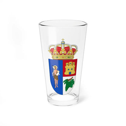 Coat of Arms of Arganda del Rey (Spain) (Coat of Arms) Pint Glass 16oz 16oz - Go Mug Yourself