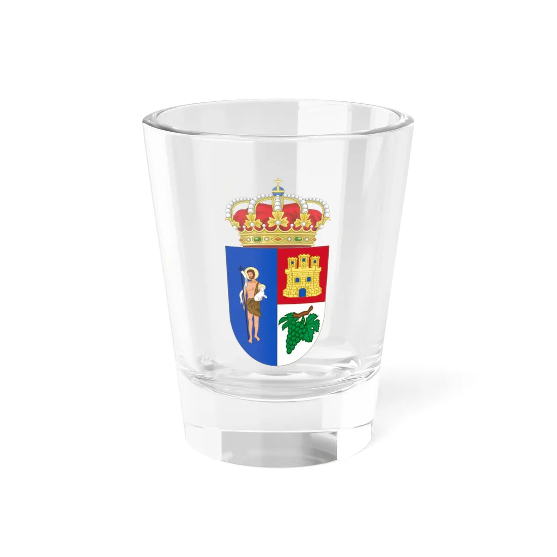 Coat of Arms of Arganda del Rey (Spain) (Coat of Arms) Shot Glass 1.5oz 1.5oz - Go Mug Yourself