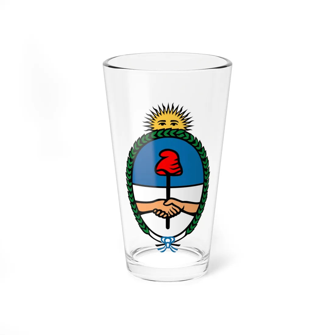 Coat of arms of Argentina 2 (Argentina) (Coat of Arms) Pint Glass 16oz 16oz - Go Mug Yourself