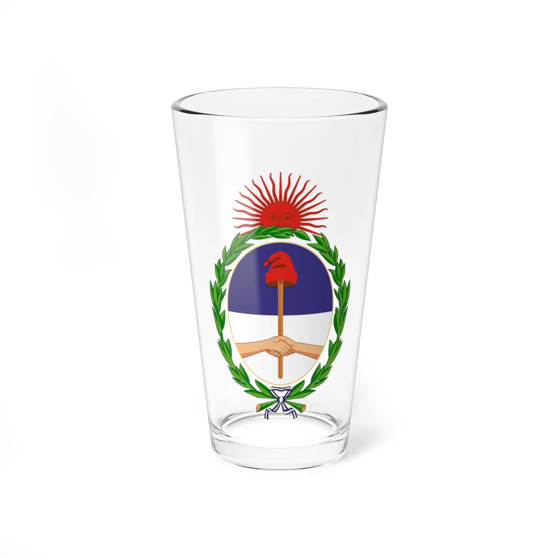 Coat of arms of Argentina Alternative (Argentina) (Coat of Arms) Pint Glass 16oz 16oz - Go Mug Yourself