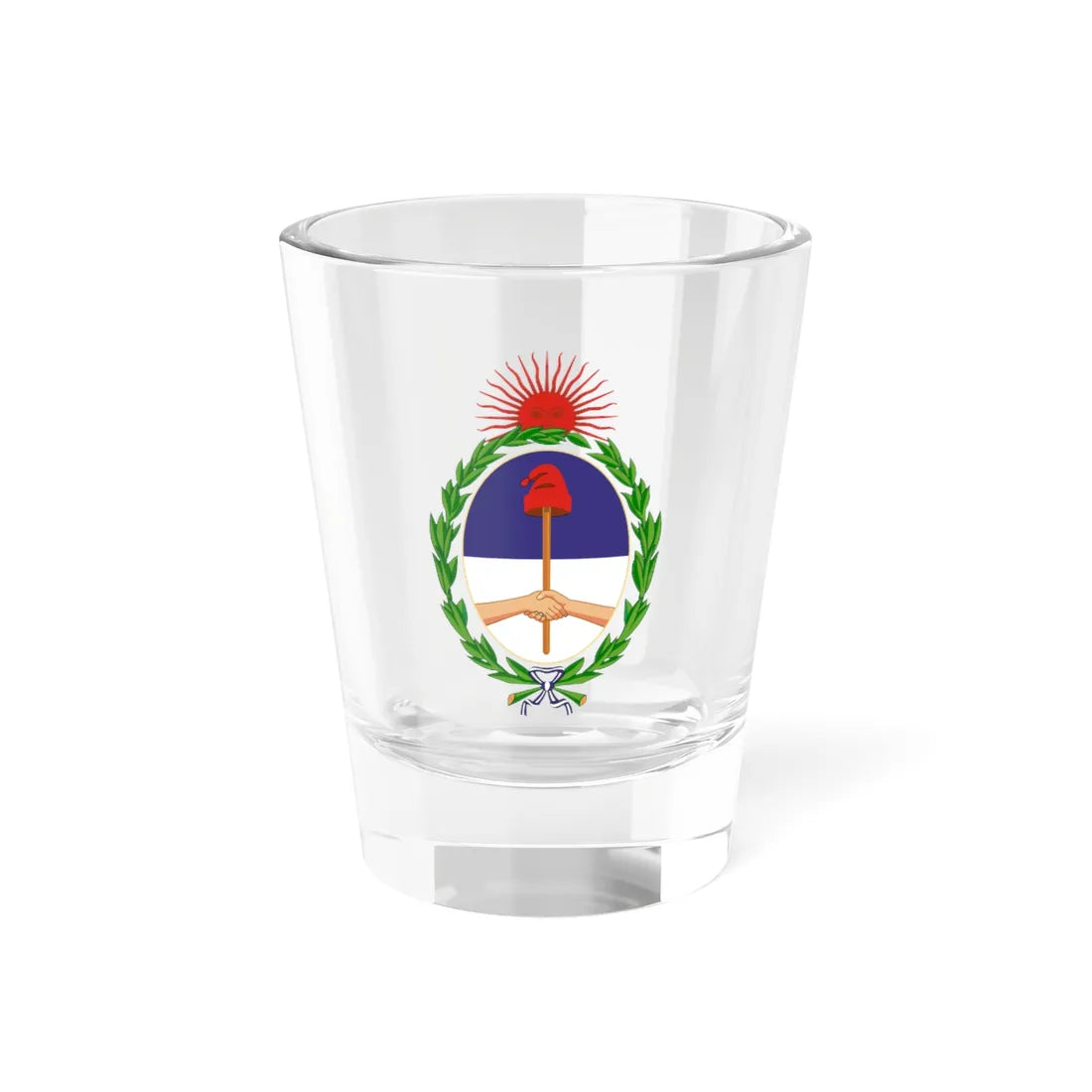 Coat of arms of Argentina Alternative (Argentina) (Coat of Arms) Shot Glass 1.5oz 1.5oz - Go Mug Yourself