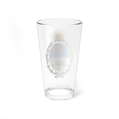 Coat of arms of Argentina (Argentina) (Coat of Arms) Pint Glass 16oz - Go Mug Yourself