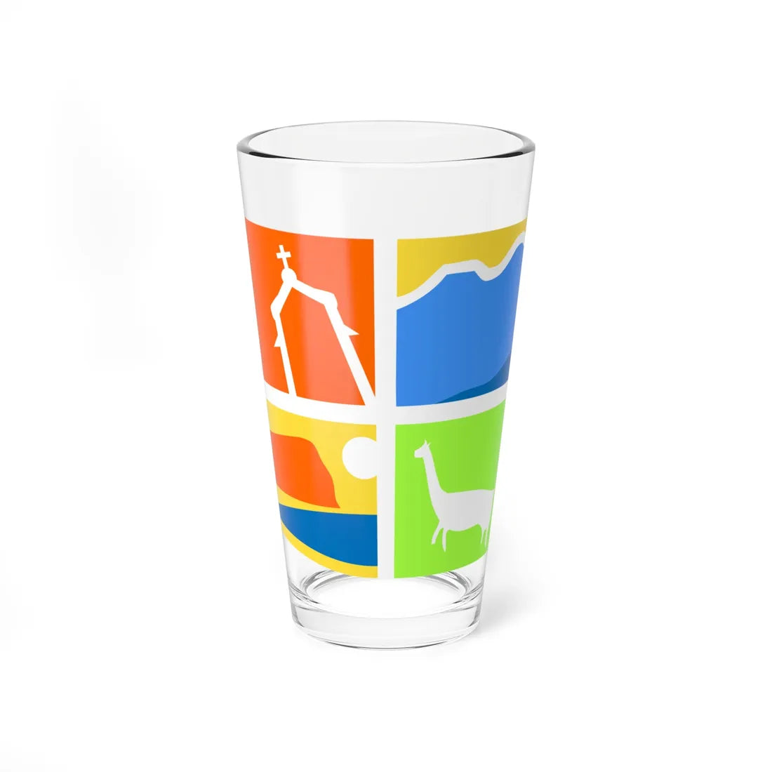Coat of arms of Arica y Parinacota Chile (Chile) (Coat of Arms) Pint Glass 16oz 16oz - Go Mug Yourself