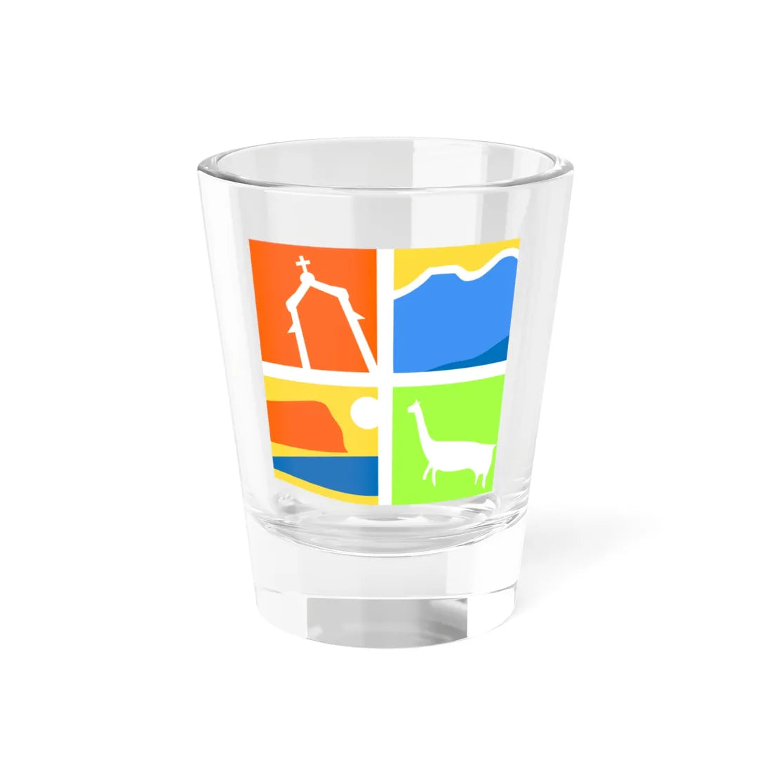 Coat of arms of Arica y Parinacota Chile (Chile) (Coat of Arms) Shot Glass 1.5oz 1.5oz - Go Mug Yourself
