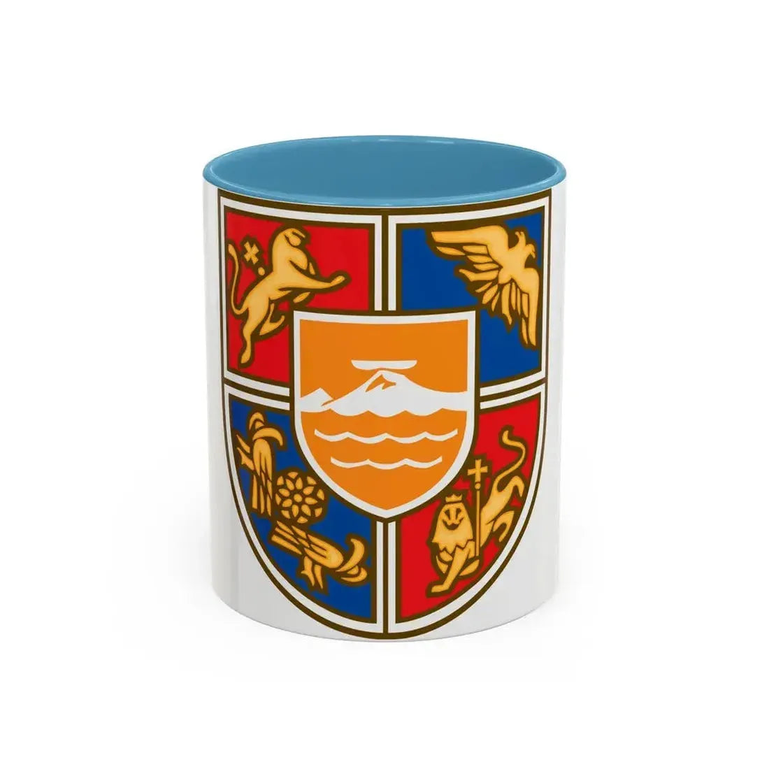 Coat of Arms of Armenia 2 - Accent Coffee Mug 11oz Light Blue - Go Mug Yourself
