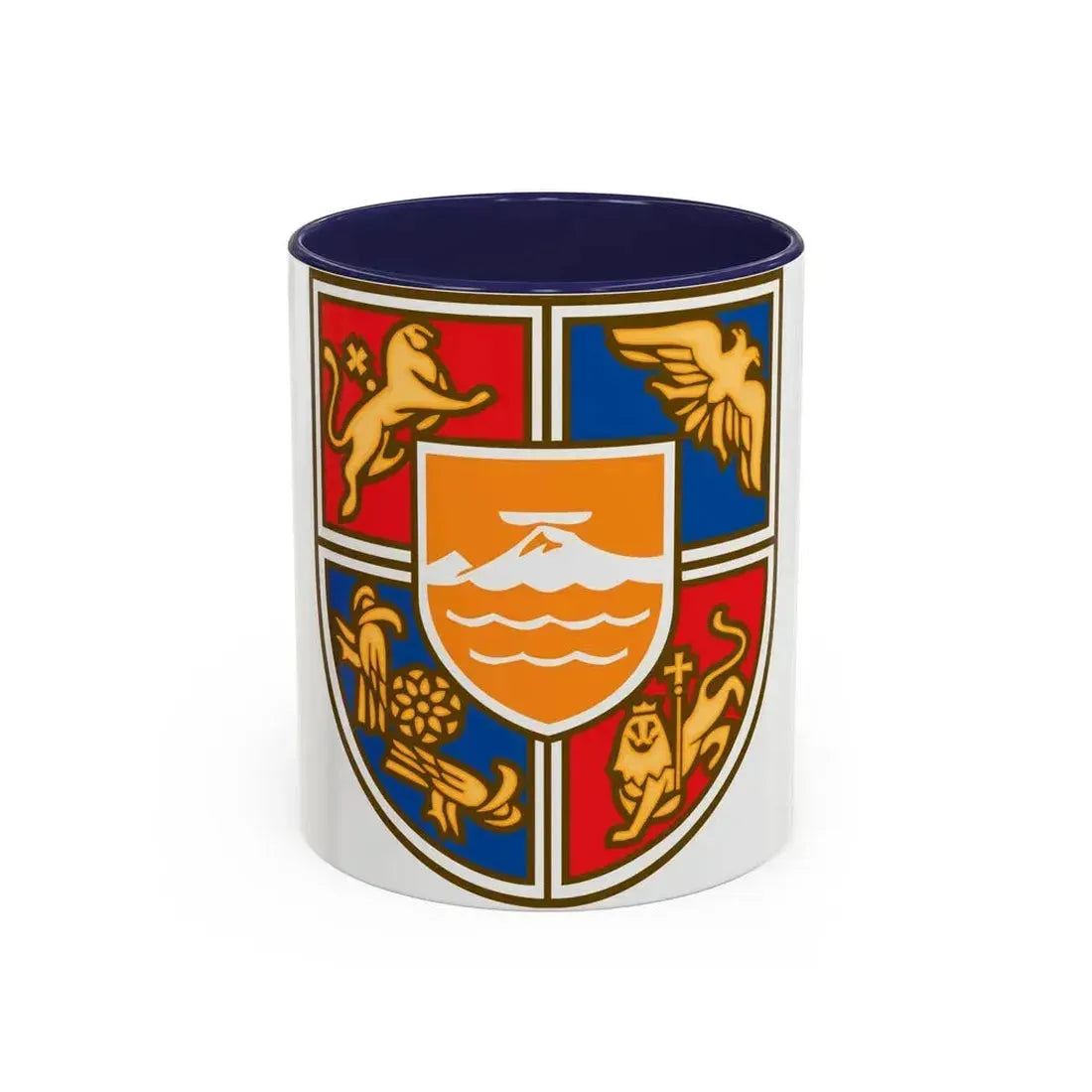 Coat of Arms of Armenia 2 - Accent Coffee Mug 11oz Navy - Go Mug Yourself