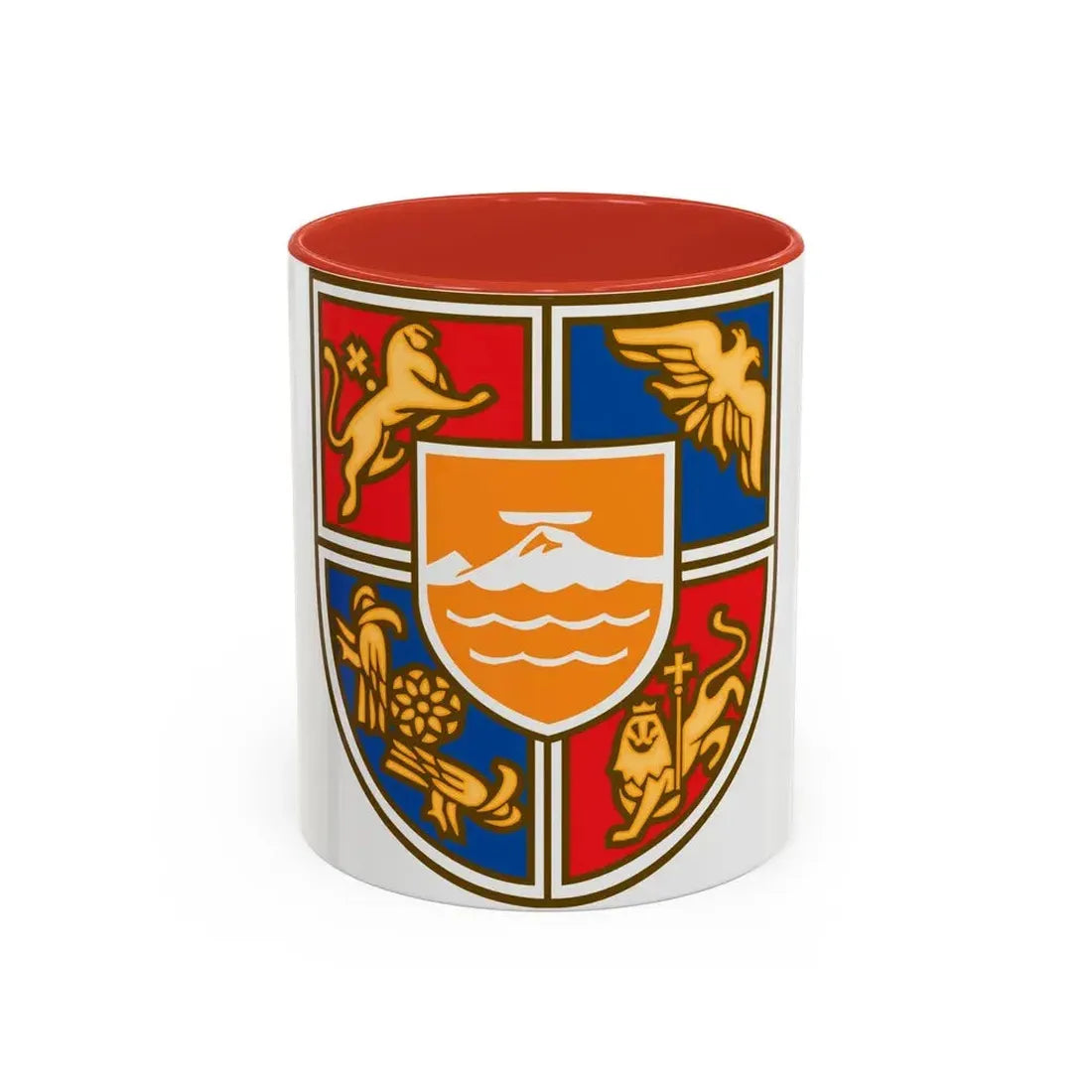 Coat of Arms of Armenia 2 - Accent Coffee Mug 11oz Red - Go Mug Yourself