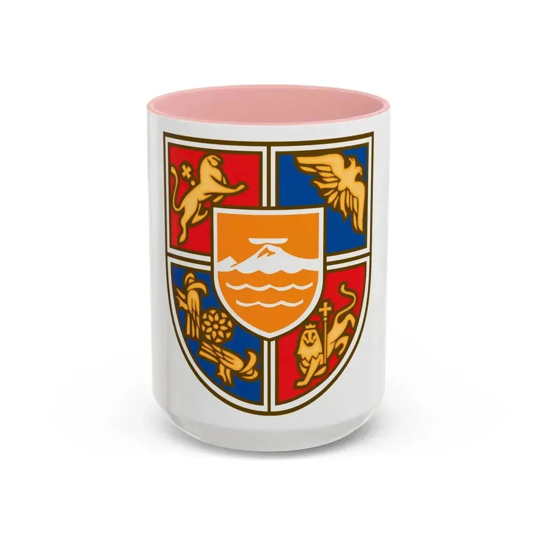 Coat of Arms of Armenia 2 - Accent Coffee Mug 15oz Pink - Go Mug Yourself