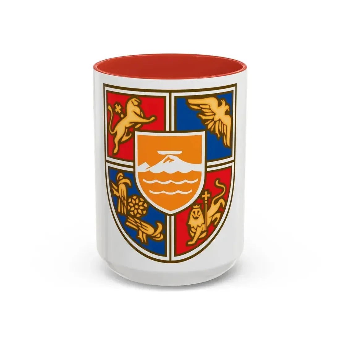 Coat of Arms of Armenia 2 - Accent Coffee Mug 15oz Red - Go Mug Yourself