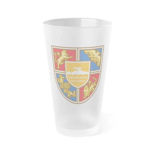 Coat of Arms of Armenia 2 - Frosted Pint Glass 16oz-16oz-Frosted-Go Mug Yourself