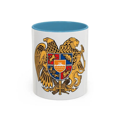 Coat of arms of Armenia - Accent Coffee Mug 11oz Light Blue - Go Mug Yourself