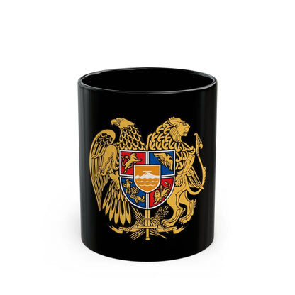 Coat of arms of Armenia - Black Coffee Mug-11oz-Go Mug Yourself