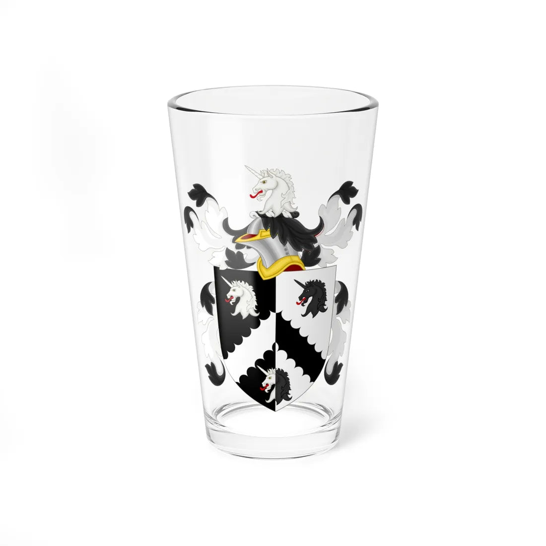 Coat of Arms of Arthur Dobbs (United States) (Coat of Arms) Pint Glass 16oz 16oz - Go Mug Yourself