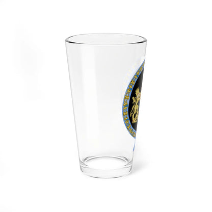 Coat of Arms of Arthur of Connaught Order of the Elephant Variant (United Kingdom) (Coat of Arms) Pint Glass 16oz - Go Mug Yourself