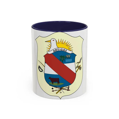 Coat of Arms of Artigas Department, Uruguay - Accent Coffee Mug 11oz Navy - Go Mug Yourself