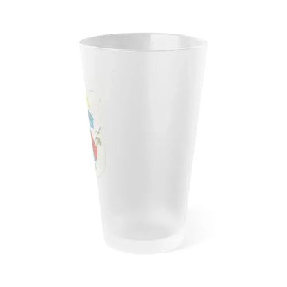 Coat of Arms of Artigas Department, Uruguay - Frosted Pint Glass 16oz - Go Mug Yourself
