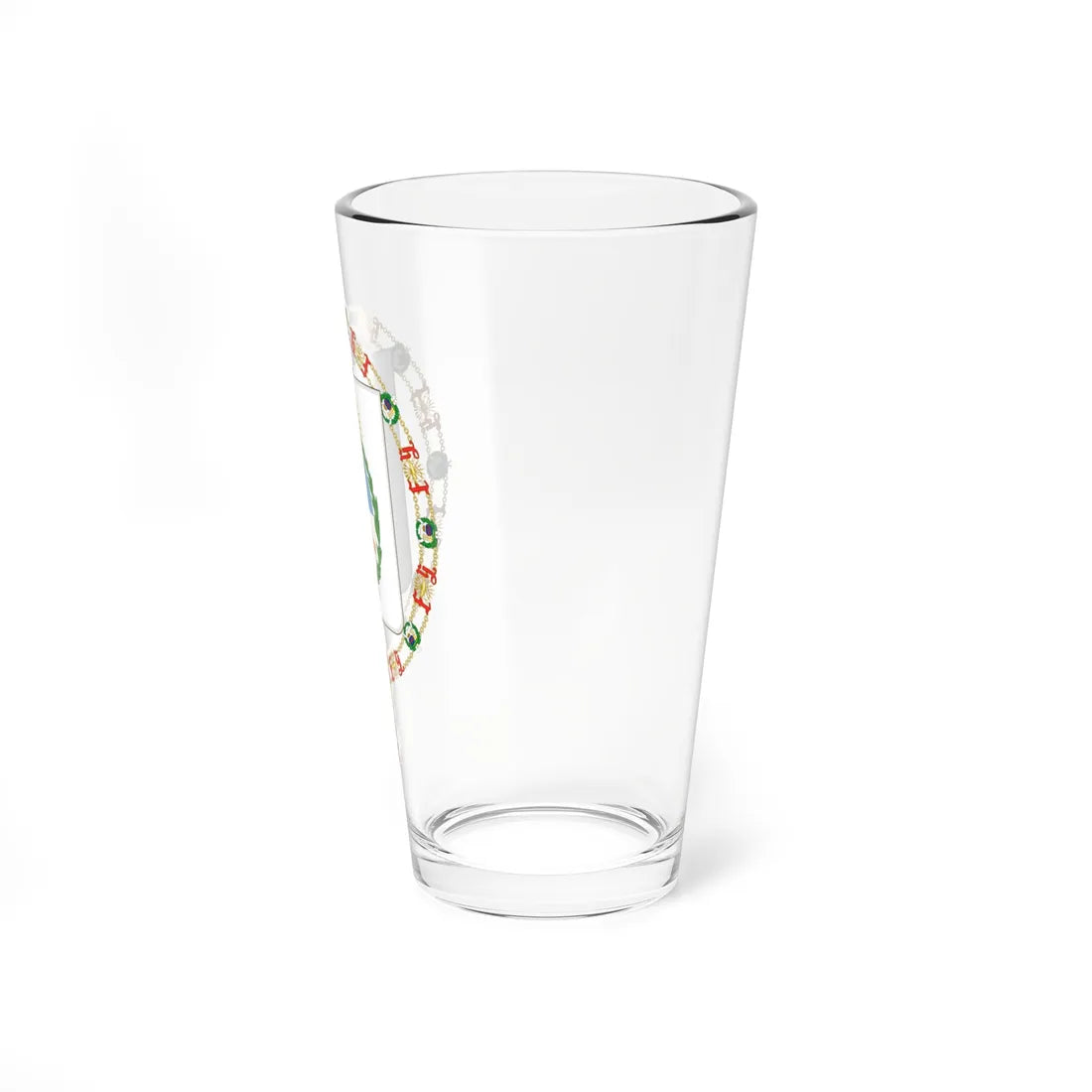 Coat of Arms of Arturo Frondizi and Héctor José Cámpora Order of Isabella the Catholic (Argentina) (Coat of Arms) Pint Glass 16oz - Go Mug Yourself