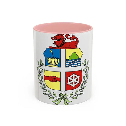Coat of arms of Aruba - Accent Coffee Mug 11oz Pink - Go Mug Yourself