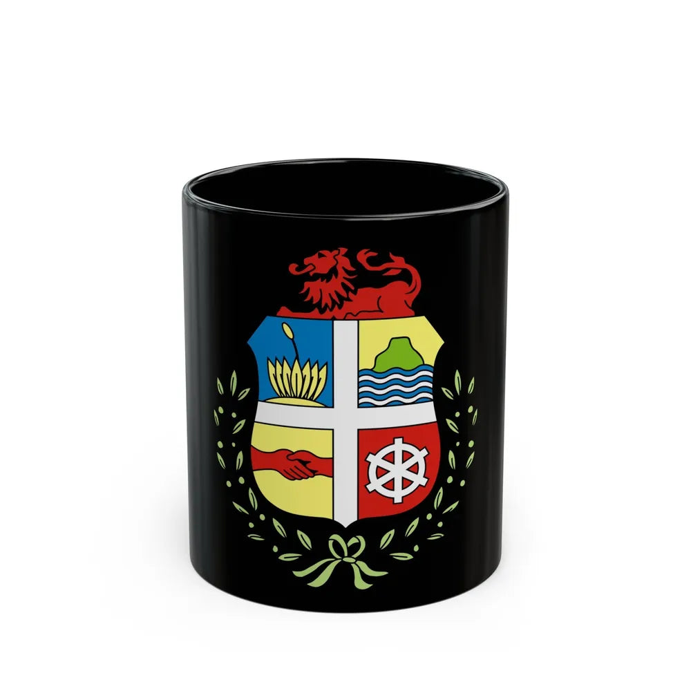 Coat of arms of Aruba - Black Coffee Mug-11oz-Go Mug Yourself