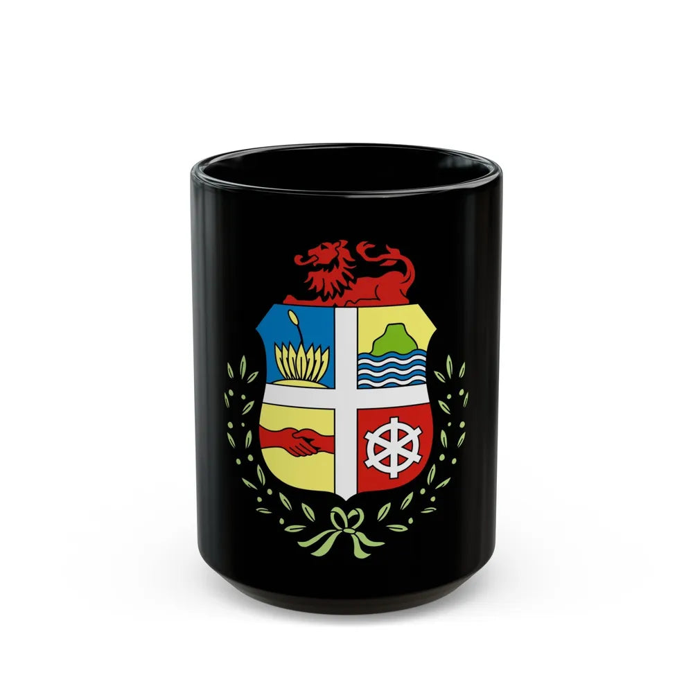 Coat of arms of Aruba - Black Coffee Mug-15oz-Go Mug Yourself