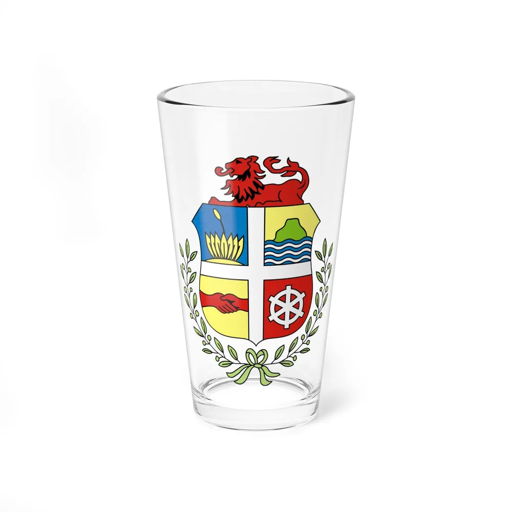 Coat of arms of Aruba - Pint Glass 16oz-16oz-Go Mug Yourself