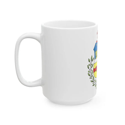 Coat of arms of Aruba - White Coffee Mug-Go Mug Yourself