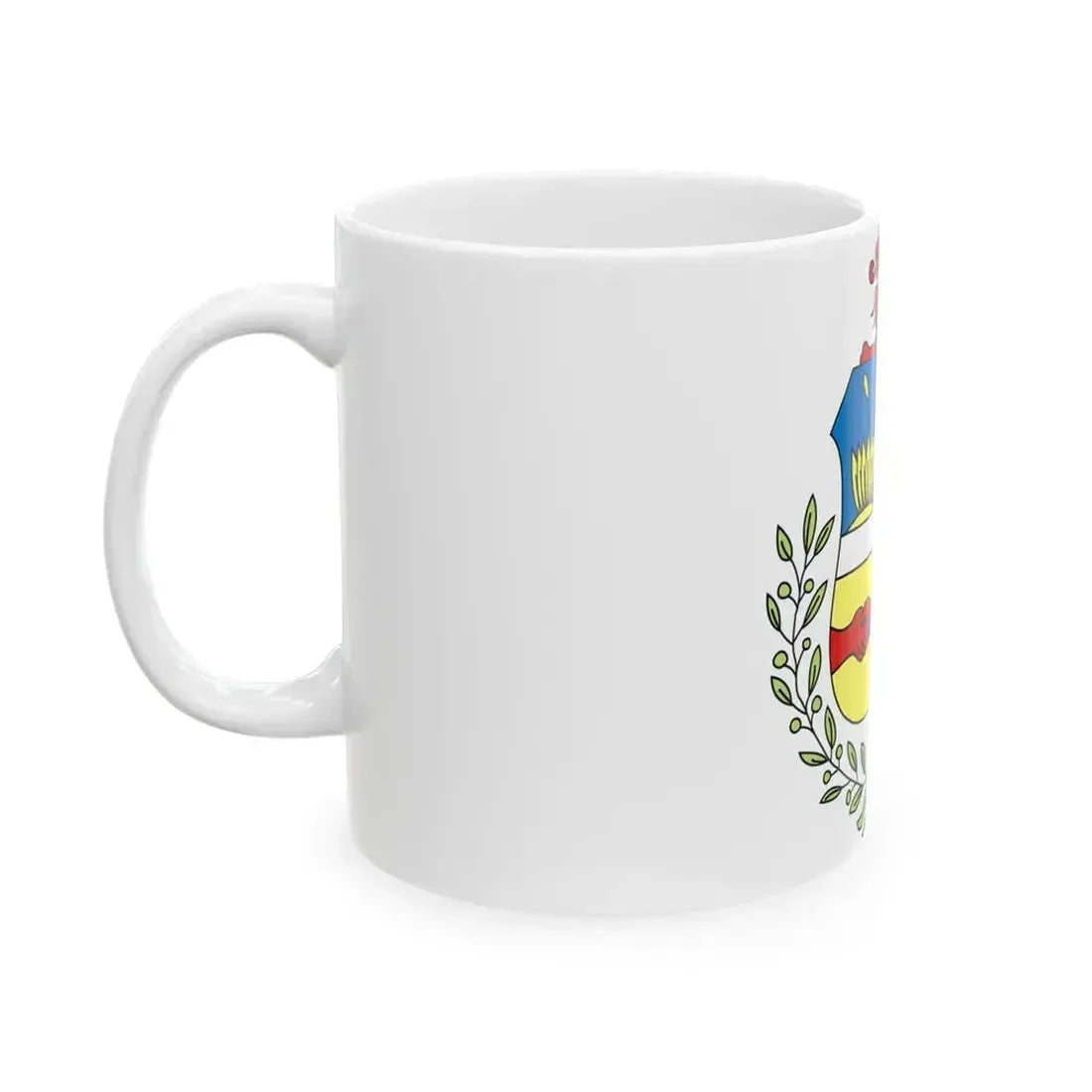 Coat of arms of Aruba - White Coffee Mug - Go Mug Yourself
