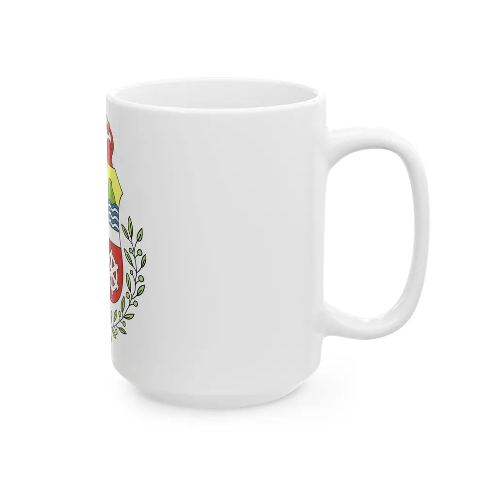 Coat of arms of Aruba - White Coffee Mug-Go Mug Yourself