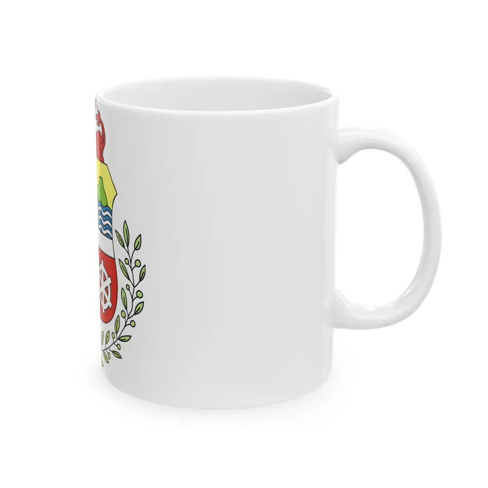 Coat of arms of Aruba - White Coffee Mug-Go Mug Yourself