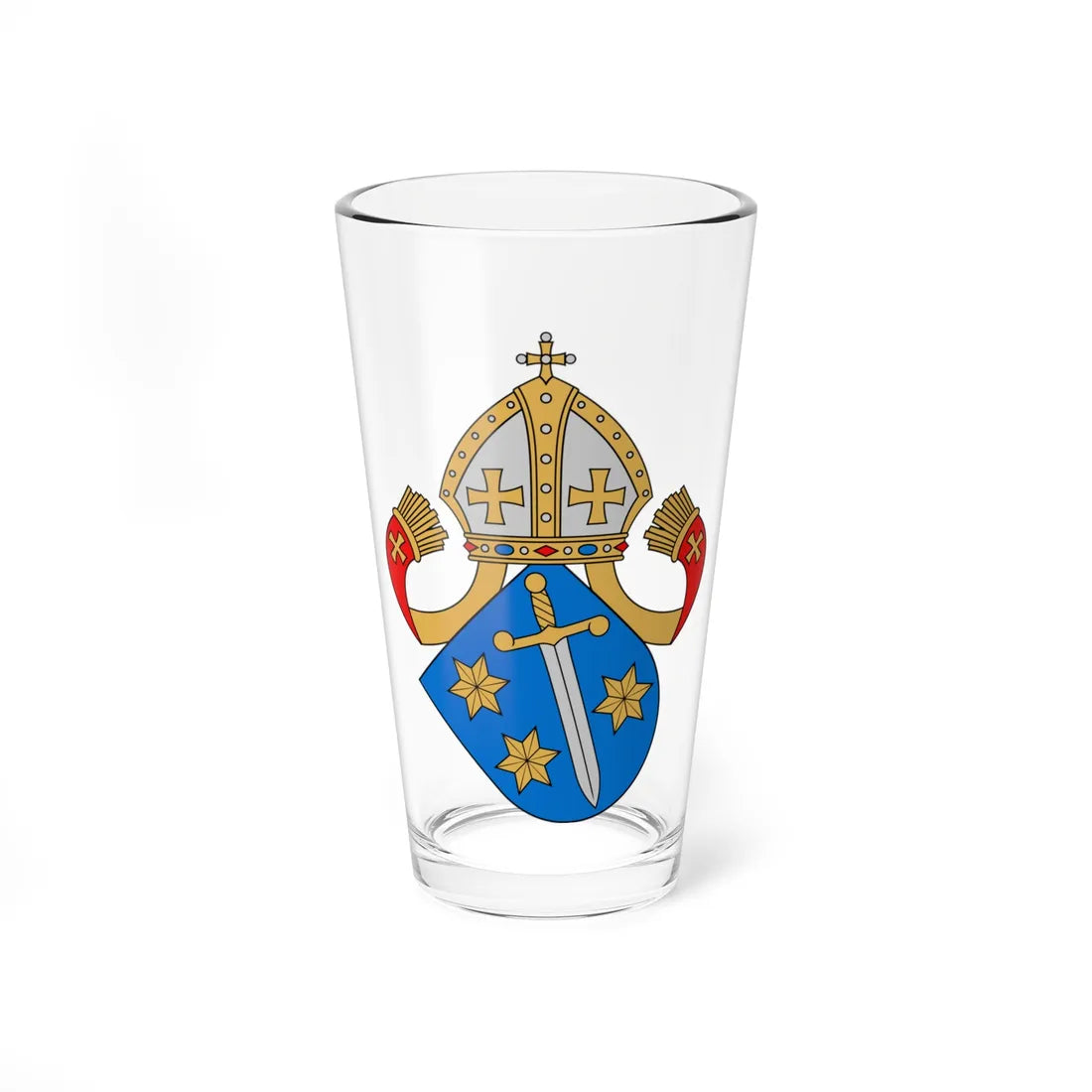 Coat of arms of Arvid Kurki (Finland) (Coat of Arms) Pint Glass 16oz 16oz - Go Mug Yourself