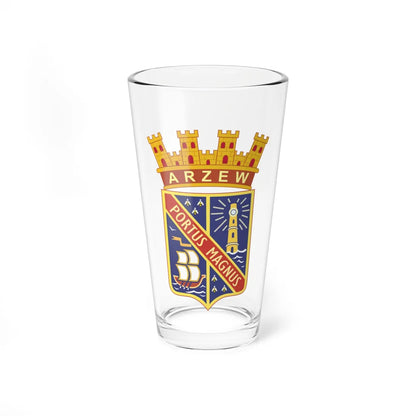 Coat of arms of Arzew French Algeria (Algeria) (Coat of Arms) Pint Glass 16oz 16oz - Go Mug Yourself