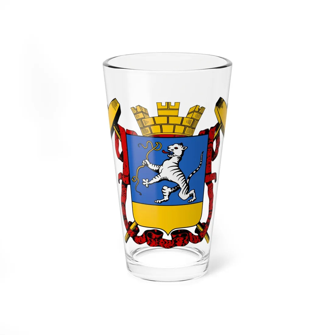 Coat of arms of Ashabat 1908 (Russia) (Coat of Arms) Pint Glass 16oz 16oz - Go Mug Yourself
